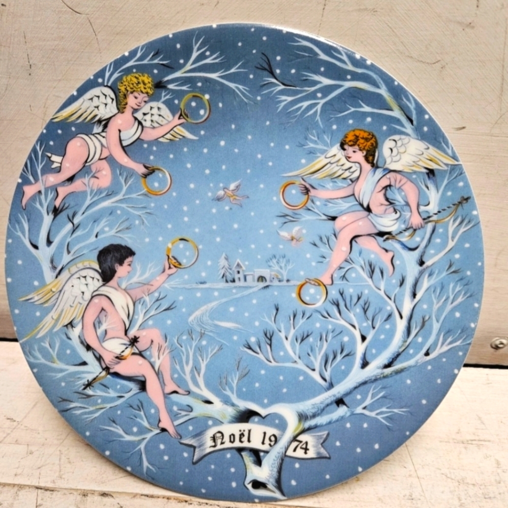 Haviland France Twelve Days of Christmas vintage 70s collectible ceramic plate